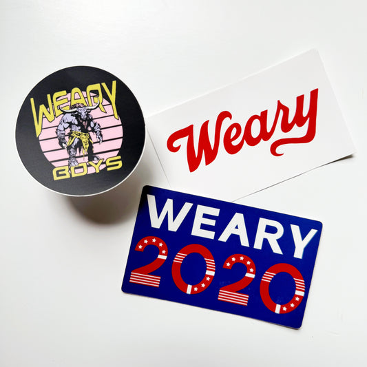 Weary Stickers